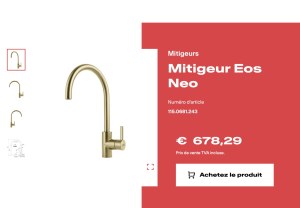 DESTOCKAGE EXCLUSIF LOT DE MITIGEUR CUISINE FRANKE