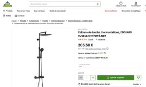 DESTOCKAGE EXCLUSIF  Colonne de douche thermostatique EDOUARD ROUSSEAU