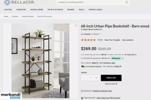 DESTOCKAGE Mobilier Walker Edison NEUF BOIS