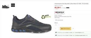 Destockage Chaussure de sécurité Cofra S3 SRC