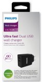 Chargeur mural philips dual usb – neuf – stock important – vente par lot