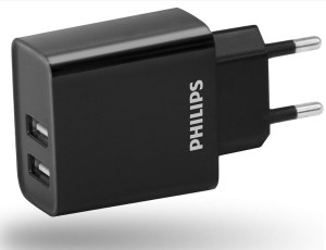 Chargeur mural philips dual usb – neuf – stock important – vente par lot