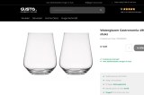 Verres à eau en cristal Gusta – Lot de 2 (490 ml) – Vente par lots uniquement