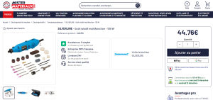 DESTOCKAGE Coffret Outil rotatif multifonction Silverline 135W