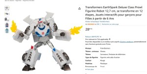 Transformers EarthSpark Deluxe Class Prowl Figurine Robot 12,7 cm, se transforme en 12...