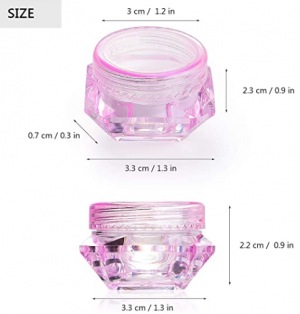 Pots cosmétiques vides 8 couleurs 5 grammes, 5 mL