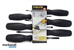 DESTOCKAGE EXCLUSIF Jeu de 6 tournevis Black Phaling