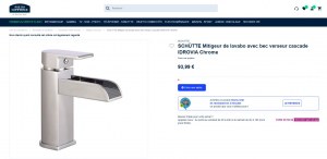 DESTOCKAGE EXCLUSIF  Lots de Mitigeur lavabo EISL - SCHÜTTE