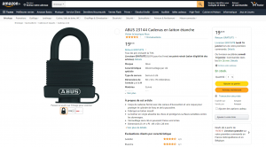 DESTOCKAGE EXCLUSIF  Lot de Cadenas ABUS