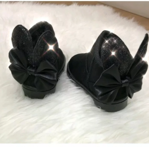 Lot 22 paires de bottes fourrées lapin strass