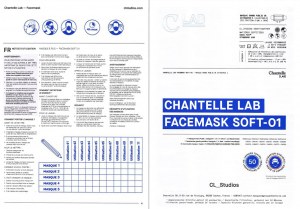 Masques lavables, réutilisables et ajustables de la marque CHANTELLE