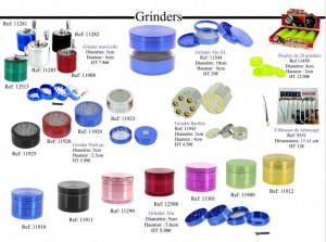 Grinder 50mm aluminium 4 parties