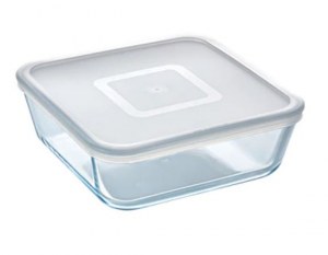 Lot 18 plats Pyrex carrés 85cl