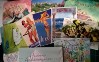 Lots de cartes postales invendues