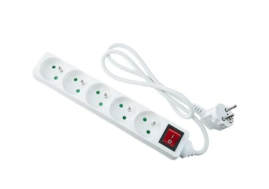 DESTOCKAGE Multiprise électrique 5 prises - Bloc multiprise 5 prises + interrupteur, ra...