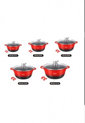 Marmite - faitout - intérieur façon pierre disponible en 6 tailles et 2 couleur