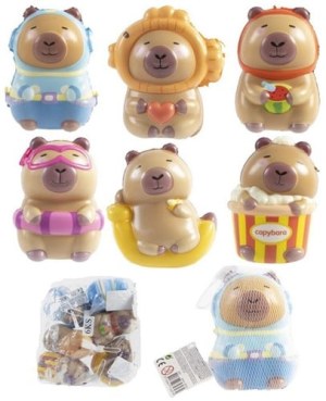 Capybara Squeeze 10 cm – Slow Rise – 6 modèles assortis en filet – Vente en gros – Gros...