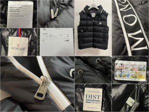 Lot de Vêtements Moncler 4pcs Veste Maya ,Gillet , Hoodie et t-shirt