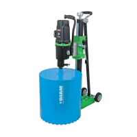 Carotteuse à eau pour les carottages jusqu'au Ø 450 mm PLE450B