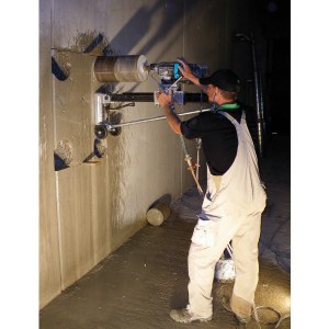 Carotteuse à eau pour les carottages jusqu'au Ø 450 mm PLE450B