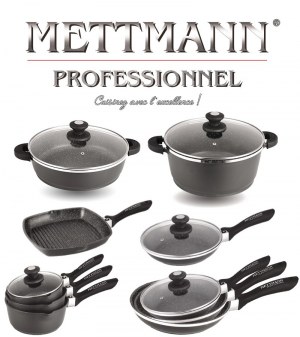 Poêle grill manche amovible 28 cm en revêtement anti-adhésif Greblon C2+ - Induction