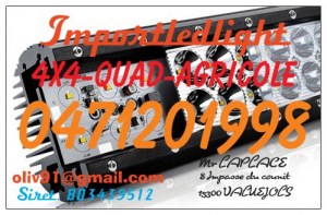 ECLAIRAGE LED 4X4 QUAD AGRICOLE TP MARITIME