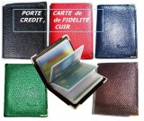 LOTS DE PORTE CARTES DE FIDELITE , DE CREDIT EN CUIR