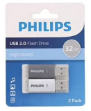 Lot de 5 Paquets de 2 clés usb 32 GB Philips