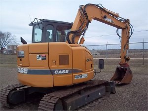 Chenille d'acier excavateur case