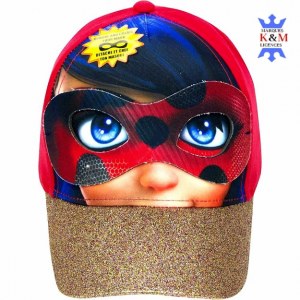 LOT 20 CASQUETTE MIRACULOUS LADYBUG + MASQUE LOUP DÉTACHABLE ET VISIÈRE BRILLANTE...