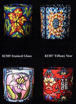 DESTOCKAGE BOUGIE PHOTOPHORE VERRE ET PATE POLYMERE