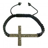 Bracelet en crystal en forme de croix