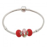 Bracelet elegance feminin, plaque argent