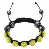 Bracelet d'inspiration tibétaine- Ver, rose, jaune