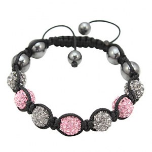 Bracelet tibetain compose de 6 boules de crystal