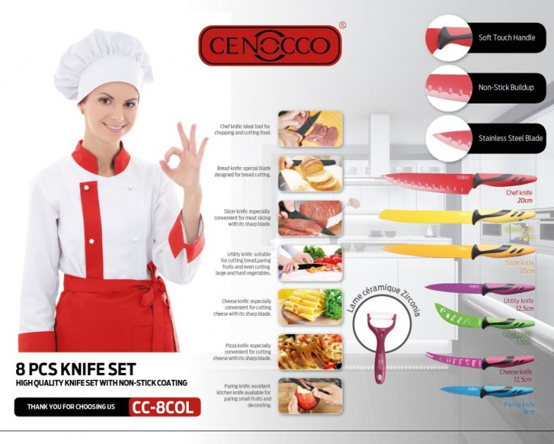 Set de couteaux de cuisine AMS Destockage Grossiste