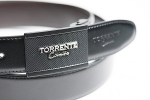 CEINTURES EN CUIR HOMME REVERSIBLE NOIR ET MARRON TORRENTE COUTURE