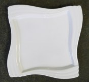 Assiette grande céramique blanche