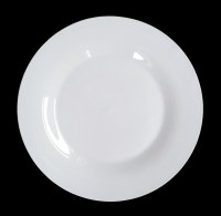 Assiette ronde blanche
