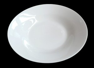 Assiette creuse ronde blanche