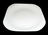 Assiette carré blanche