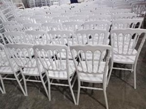 Chaise Napoleon blanche