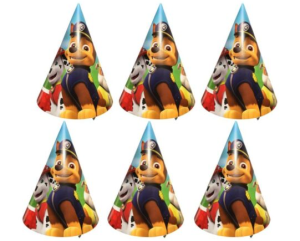 Lot de 15 Paquets de 6 Chapeaux de fête Paw Patrol/Patrouille
