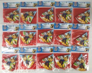 Lot de 15 Paquets de 6 Chapeaux de fête Paw Patrol/Patrouille