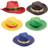 Chapeau "Splash" en Paille - Objet publicitaire AVEC ou SANS logo - Cadeau client - Gif...