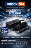 LOT CHARGEUR HP BLEU 65W