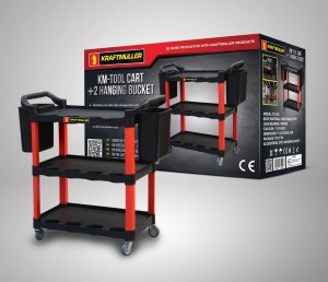 CHARIOT SERVANTE D'ATELIER 3 NIVEAUX KM-4127