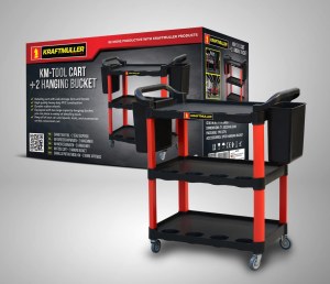 CHARIOT SERVANTE D'ATELIER 3 NIVEAUX KM-4127