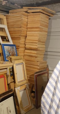 Encadrement : Chassis à clé de sol nus sans noeud sapin du nord neuf....