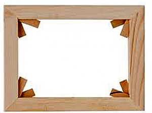 Encadrement : Chassis à clé de sol nus sans noeud sapin du nord neuf....